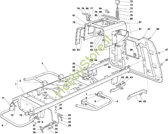 Picture of Telaio EF 92C/13,5M Cat.2003 Trattorino