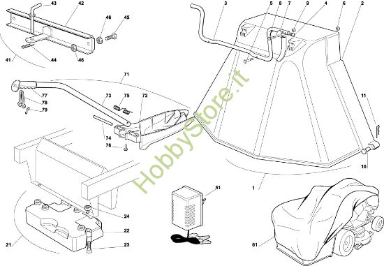 Picture of Accessori a richiesta EF 92C/13,5M Cat.2003 Trattorino