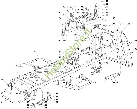 Picture of Telaio EF 92C/13,5H Cat.2003 Trattorino