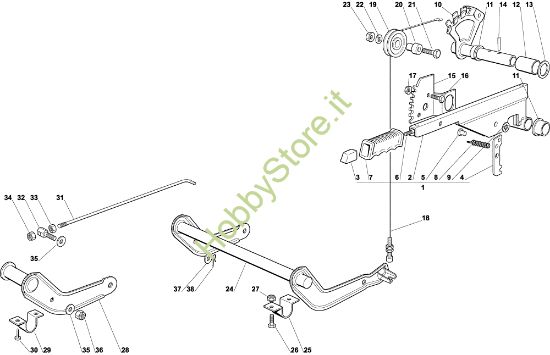 Picture of Sollevamento piatto di taglio EF 92C/13,5H Cat.2003 Trattorino