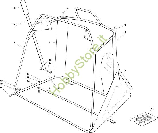 Picture of Sacco (Parte mobile) EF 92C/13,5H Cat.2003 Trattorino