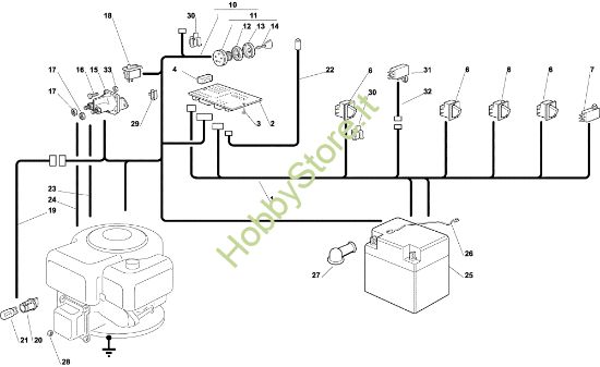 Picture of Parti elettriche EF 92C/13,5H Cat.2003 Trattorino