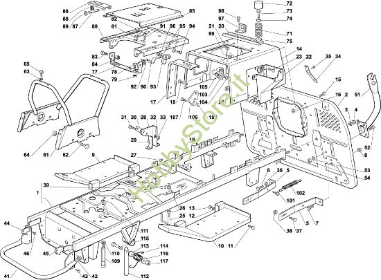 Picture of Telaio EF 102C/15,5H Cat.2003 Trattorino