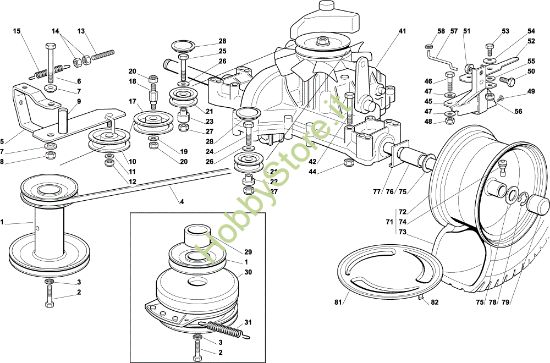 Picture of Trasmissione EF 122C/22H Cat.2003 Trattorino
