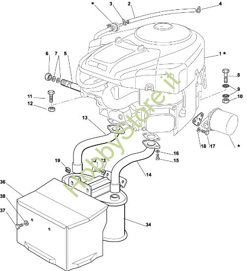 Picture of Motore EF 122C/22H Cat.2003 Trattorino