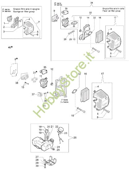 Picture of Serbatoio e filtro aria 8530 Decespugliatore