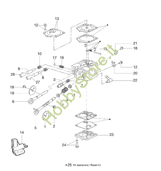 Picture of Carburatore TR 1585 R Mototrivella