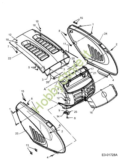 Picture of Cofano anteriore FORMULA 107 H Trattorino