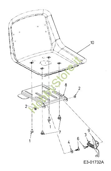 Picture of Sedile FORMULA 107 H Trattorino