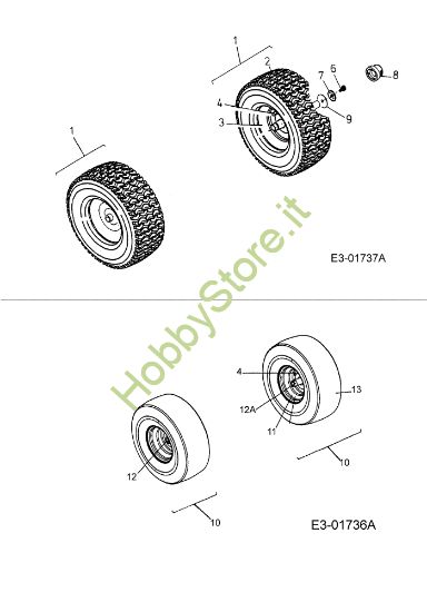 Picture of Ruote FORMULA 107 H Trattorino