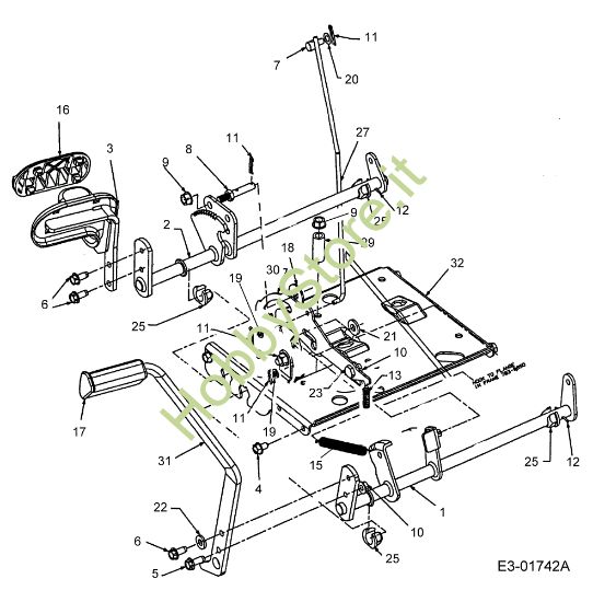 Picture of Gruppo pedali FORMULA 107 H Trattorino