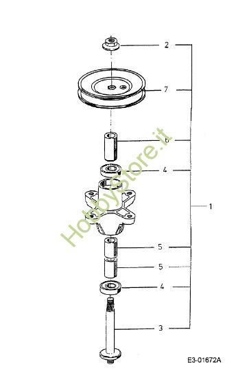 Picture of Albero lama FORMULA 107 H Trattorino