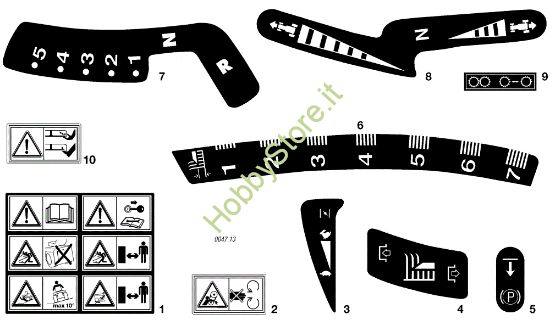 Picture of Etichette EF 72C/12,5M Cat.2004 Trattorino