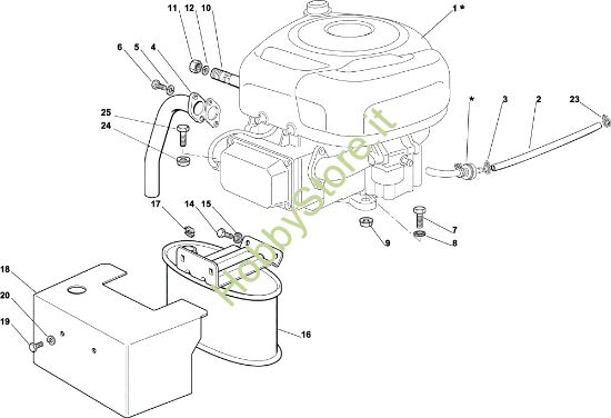 Picture of Motore EF 92C/13,5M Cat.2004 Trattorino