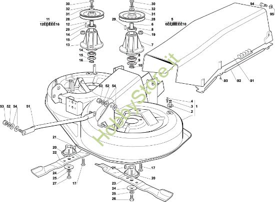 Picture of Piatto di taglio (2) EF 92C/13,5M Cat.2004 Trattorino