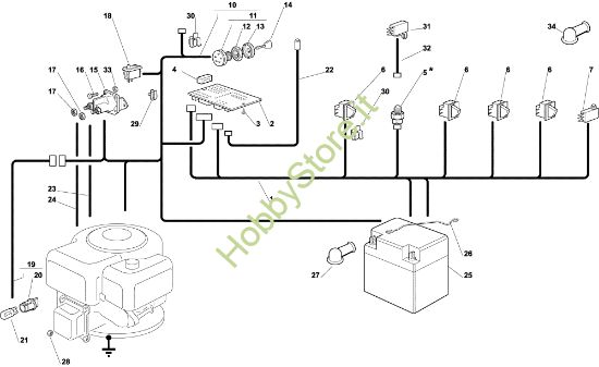 Picture of Parti elettriche EF 92C/13,5M Cat.2004 Trattorino