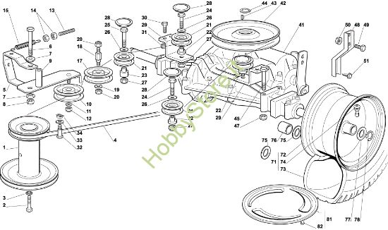 Picture of Trasmissione EF 102C/15,5M Cat.2004 Trattorino