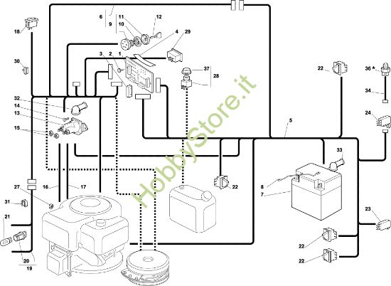 Picture of Parti elettriche EF 102C/15,5M Cat.2004 Trattorino