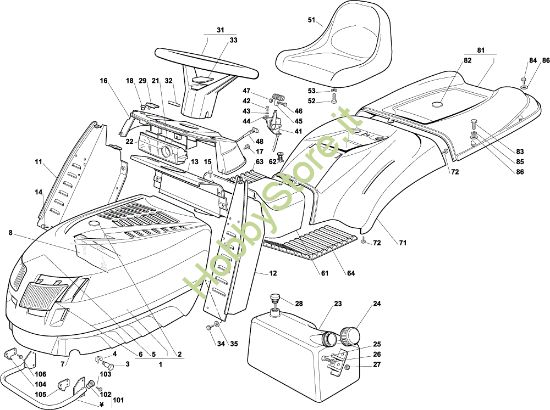Picture of Carrozzeria EF 102C/20H Cat.2004 Trattorino