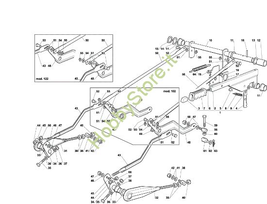 Picture of Sollevamento piatto di taglio EF 102C/20H Cat.2004 Trattorino