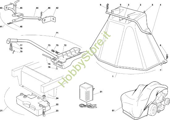 Picture of Accessori a richiesta EF 102C/20H Cat.2004 Trattorino