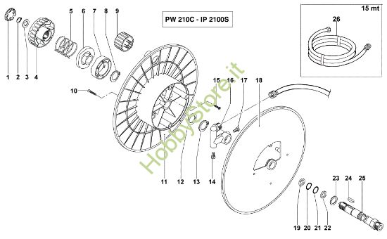 Picture of Avvolgitubo IP 2100 S Idropulitrice