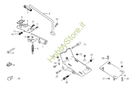 Picture of Comandi esterni MZ 2100R (EN709) Motozappa