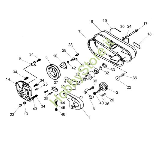 Picture of Puleggia MZ 2100R (EN709) Motozappa