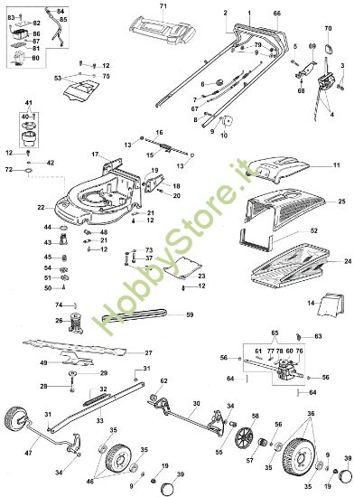 Picture of Esploso (Fino a maggio '07) AR 48 TBXE Plus-Cut Rasaerba