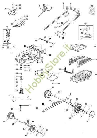 Picture of Esploso AR 53 PBX Plus-Cut Rasaerba