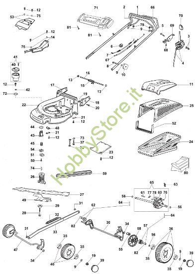 Picture of Esploso (Fino a maggio '07) AR 53 TBX Plus-Cut Rasaerba
