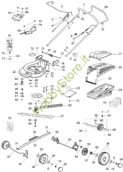 Picture of Esploso (Da giugno '07) AR 53 TBXM Plus-Cut Rasaerba