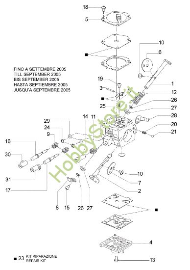 Picture of Carburatore HDA-207C TT 163 Troncatore
