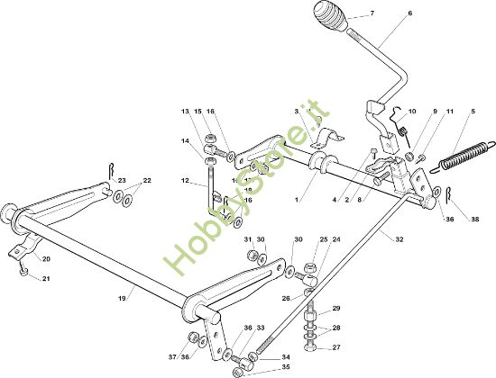 Picture of Sollevamento piatto di taglio EF 63C/6,5M Cat.2005 Trattorino