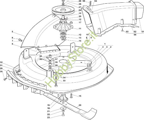 Picture of Piatto di taglio (2) EF 72C/12,5M Cat.2005 Trattorino