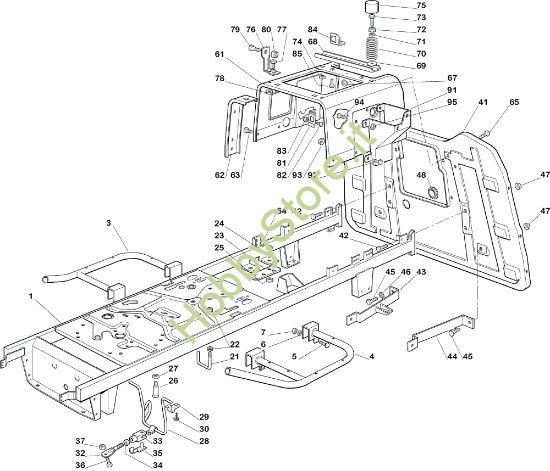 Picture of Telaio EF 92C/13,5M Cat.2005 Trattorino