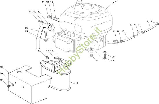 Picture of Motore EF 92C/13,5M Cat.2005 Trattorino