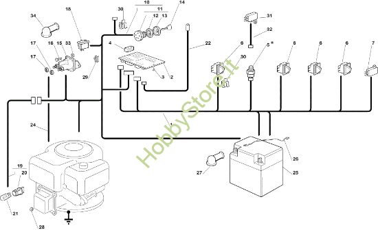 Picture of Parti elettriche EF 92C/13,5M Cat.2005 Trattorino