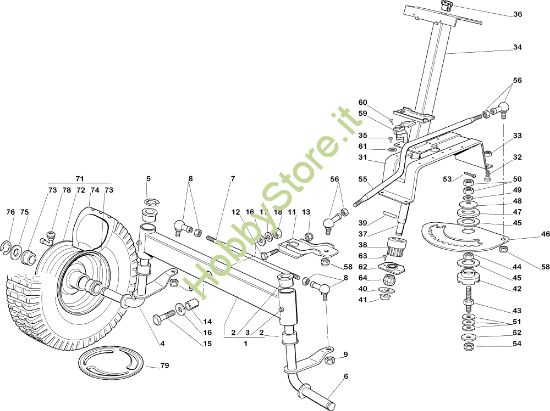 Picture of Sterzo EF 92C/13,5H Cat.2005 Trattorino