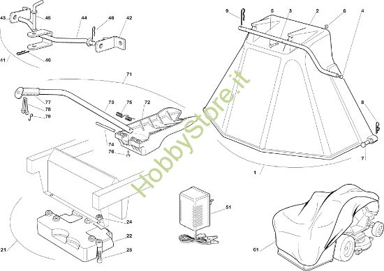 Picture of Accessori a richiesta EF 102C/15,5M Cat.2005 Trattorino