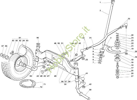 Picture of Sterzo EF 102C/15,5H Cat.2005 Trattorino