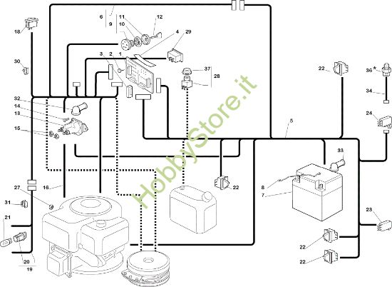 Picture of Parti elettriche EF 102C/15,5H Cat.2005 Trattorino
