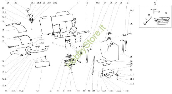 Picture of Motore TUAREG 92 Cat.2005 Trattorino