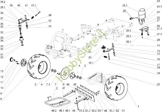 Picture of Assale posteriore TUAREG 92 Cat.2005 Trattorino