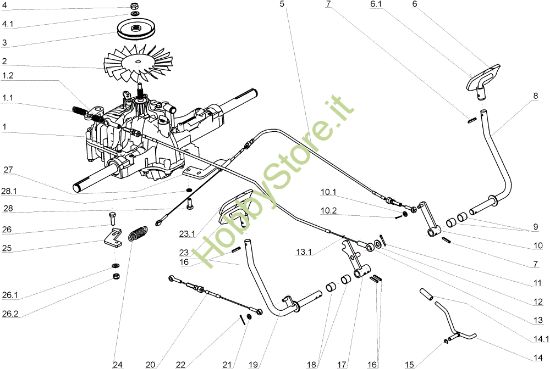 Picture of Trasmissione (1/2) TUAREG 92 Cat.2005 Trattorino