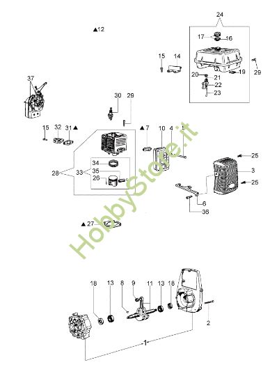 Picture of Motore (Da 22/02/08) PA 1050 Motopompa