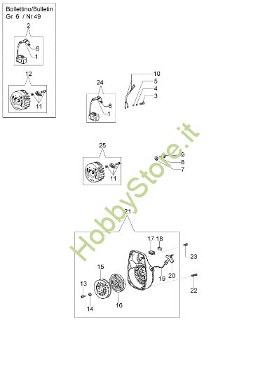 Picture of Gruppo avviamento PA 1050 Motopompa