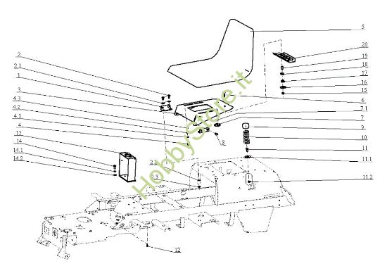 Picture of Cofano (1/2) EF 104J/20H Cat.2005 Trattorino