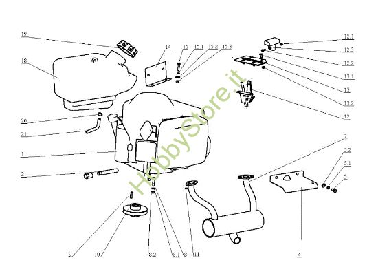 Picture of Motore EF 104JH/16H Cat.2005 Trattorino