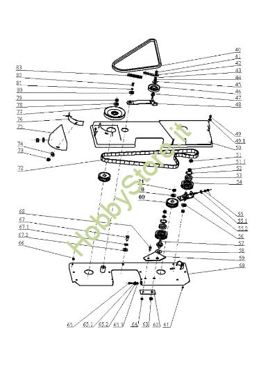 Picture of Piatto di taglio (2/2) EF 104JH/16H Cat.2005 Trattorino